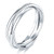 BORUO 925 Sterling Silver Ring Triple Interlocked Rolling High Polish Ring Size 65