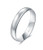 BORUO 925 Sterling Silver Ring High Polish Plain Dome Tarnish Resistant Comfort Fit Wedding Band 4mm Ring Size 9