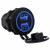 Cllena Dual USB Charger Socket Power Outlet 2.1A & 2.1A USB Port for Car Boat Marine Rv Motorcycle Mobile (4.2A)