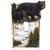 Black Bear on Birch with Pine Trees Single Switch Cover Wall Plate Cabin Lodge Home Decor
