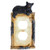 Black Bear on Log Double Outlet Receptacle Cover Cabin Lodge Style Home Decor