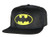 Bioworld Batman Rubber Logo Nylon Snapback Hat Cap Black