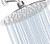 High Pressure Shower Head Yifinessyi Round Stainless Steel Shower Head Rainfall Shower Heads Ultra Thin Bath Shower Chrome