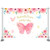 Avezano Butterfly Baby Shower Backdrop Butterfly Kisses Baby Wishes Baby Shower Party Decor Pink Butterfly Floral Birthday Banner Supplies 7x5ft