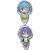 Rosario Vampire Kurumu and Mizore Set of 2 Pins