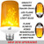 LED Flame Effect Light Bulb - LED Flickering Flame Light Bulbs, Simulated Decorative Light Atmosphere Lighting Vintage Flaming Light Bulb, Gravity Sensor(Upside Down), E26, 3 Modes,(1 Pack)