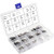 WiMas 400PCS 13Size E-Clip External Retaining Ring Stainless Steel Snap Internal Circlip Ring Assortment Kit