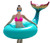 Jasonwell Giant Inflatable Mermaid Tail Pool Float Pool Tube with Fast Valves Summer Beach Swimming Pool Party Lounge Raft Decorations Toys for Adults Kids Green