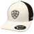 ARIAT Mens Embroidered Shield Logo Adjustable Mesh Hat BlackWhite