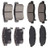 AUTOMUTO Front Rear Ceramic Brakes Pads Set fit for 2012 Honda Civic