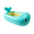 QDH Whale Baby Bath Seat Inflatable Baby Bathtub Portable Bath Tub for Infant No Slip Foldable Travel Shower Basin for Toddler Blue 012 Months