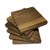 Estrend Walnut Wood Coasters for Drinks 6Pieces Natural Wooden Coaster for Cold  Hot Drink Square