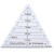 60 Degree Equilateral Triangle Quilting Ruler Transparency Original Sewing Patchwork Ruler