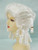 Anogol HairCap White Curly Wig Synthetic Wig Cosplay Costume Wig for Women Curly Wig for Cosplay Party Halloween for Girls Costume