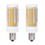 Ceramic E11 Led Bulb E11 Led Light Bulbs JD T4 E11 Mini Candelabra Base Dimmable 75w E11 Led Bulbs AC110V130V Daylight White 6000kPack of 2 Warm White 3000k
