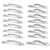 Folansy 16 Pieces Clear Rhinestone Bobby Pin Crystal Hair Pin Metal Hair Clips Decorations for Lady Women GirlsSilver16 Pieces