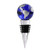Wine Bottle Stopper Blue Crystal Globe Wine Stoppers with Luxury Box Beverage Corks Keep Wine Fresh Reusable Plug