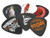 Dunlop L13BP73 Lucky 13 Picks Assorted 73mm 6Players Pack