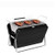 Docreate Portable Charcoal Grill BBQ Grill Tabletop Grill Black Foldable Briefcase Barbecue Grill For Outdoor Barbecues Camping Traveling Picnic Patio Backyard Cooking