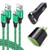 Type C Wall Charger Plug Car Charger Adapter with 2 Pack 6ft USB C Cable Fast Charging Cord Compatible for Samsung Galaxy S10 S10 S9 S8 A10e A20 A50 A70 A80 LG Stylo 54 G8 G7 G6 V50 V40 V35 ThinQ