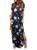 HUSKARY Womens Summer Maxi Dress Casual Loose Pockets Long Dress Short Sleeve Split