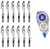 Staples OptiFlow Rollerball Black Pens + Staples Correction Tape - Fine Point - 1 Dozen Premium Conical Tip Pens - Value Pack Office Supplies -