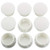 Longdex Hole Plug 50PCS White Round Nylon Locking Hole Plug Button Fastener Cover 16mm