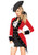 Leg Avenue Womens Rebel Coat Redblack Small