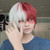 Short Cosplay Wigs Todoroki Wig Anime Heat Resistant Synthetic for Halloween Half White Half Red