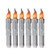 Flameless LED Taper Candles Timer Function Battery Operated Flickering Light Amber Yellow Bulb LED Timer Candle for Wedding Christmas Thanksgiving Festival Home Decor Pack of 6