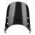 Acouto Motorcycle Windscreen Universal Motorcycle Modified Windshield Wind Deflector ABSIronBlack