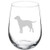 Wine Glass Goblet Lab Labrador Retriever (17 oz Stemless)