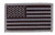 American Flag 2 x 35 Hook  Loop 2 Piece Patch BlackGrey