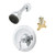 Aqueous KS12010CH Shower Kit with Trim Traditional Showerhead and Roughin Valve Chrome