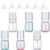 6Pcs Fine Mist Spray Bottle Travel Kit Empty Spray Bottles Clear Refillable Travel Containers for Cosmetic Skincare Perfume 6 Pcs 1oz30ml 6 Pcs Funnels