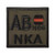 LEGEEON Olive Drab AB NEG AB NKA Blood Type OD Green Embroidered HookandLoop Patch