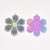 DanLingJewelry 5Pcs 201 Stainless Steel Etched Metal Embellishments Flower Charms Pendants for Jewelry Making 47x395mm