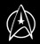 LLI Star Trek Logo  Decal Vinyl Sticker  Cars Trucks Vans Walls Laptop  White  55 x 43 in  LLI1043