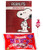 Peanuts Snoopy 32 Valentine Cards and Charms Lollipops MiniPops Classroom Exchange Bundle For Kids