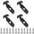 Creatyi 4 PCS Rubber Flexible THandle Draw Latchesfor Tool BoxCooler Golf Cart Engineering Machine Hood or Farm Machinery