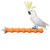 Hypeety Wood Perch Stand Paw Grinding Stick Toy Colorful Pet Bird Cage Stand Platform for Bird Parrot Budgies Parakeet Cockatiels Cage Accessories Random Color 10in  25cm