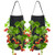 Pri Gardens Hanging Strawberry Planter for Strawberry Bare Root Plants (Roots not Included) Felt Material 2 Pack