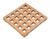 Whitecap Industries 62421 Teak Square Trivet  Large 8