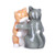 Pacific Giftware Hugging Cats Magnetic Ceramic Salt and Pepper Shakers Set