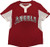 Los Angeles Angels Premier Eagle Cool Base Youth 2Button Jersey Medium Red