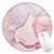 Marble Mouse Pad Cute Round Mousepad with Design NonSlip Rubber Base Mouse pad for Laptop Computer with Stitched Edge