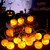 Halloween String Lights 98 ft 20 LED Pumpkin Lights Holiday Lights for Indoor Outdoor Decor 2 Modes Steady or Flickering Lights