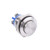 STARELO 16MM 58 Momentary Push Button Switch High Round 36V 2A 1NO Waterproof Aluminum Shell Silver