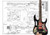 Plan of Ibanez JEM Electric Guitar  Full Scale Print