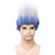 BUFASHION Short Straight Wig Ombre Blue and White Wig Men Wig for Halloween Cosplay Costume PartyWig Cap Ombre Blue to White